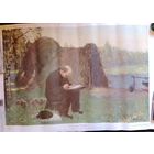 Плакат СССР Ленин в разливе с рубля