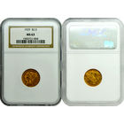 2,5 доллара 1929 г. Голова индейца. США. NGC MS 63!! Золото. КМ# 128