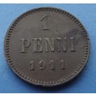 Финляндия в составе РИ. 1 пенни 1911