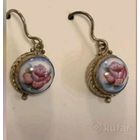 Серьги. Финифть.