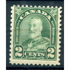 Британские колонии - Канада - 1930/31г. - король Георг V, 2 с - 1 марка - MNH с пузырьками на клее [Mi 141]. #3-WB-88-A-1