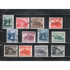 Болгария-1941, (Мих.1-12), гаш. ( 2 м - * )  , Пакетмарки, Война, Почта, Автомобили, Мотоциклы(полная серия)