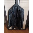 Кожаный тренч на нат меху