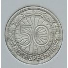 Германия 50 рейхспфеннигов 1928 г. F. В холдере