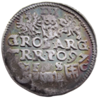 Речь Посполитая: Литва и Польша, трояк (м.д. Познань)/ 3 Grossus (Posen) 1597 г., состояние XF, Жигимонт III