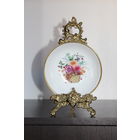 Фарфоровая тарелка, с позолоченной окантовкой, клеймо, Германия, "KAISER".