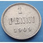 Финляндия в составе РИ. 1 пенни 1909