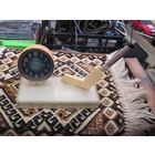 Настольный прибор: часы Агат рабочие, клюшка-шариковая ручка.