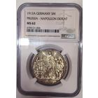 3 марки 1913 толпа ms 62 NGC