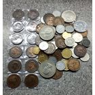 Сборный лот монет и жетонов разных стран и периодов включая копию редкой монеты в серебре Италия 5 лир 1901 год всего 71 штука без мц