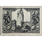 Нотгельд 50 пфеннигов 1921 год. Падерборн. Веймарская республика.