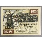 Нотгельд Бад-Зульца 75 пфеннигов 1921 год. Веймарская республика