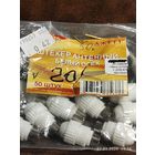 Штекер ТВ пластик орех, лот 20 штук