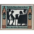 Германия, нотгельды, 75 пфеннигов 1921 год, Глоухау (Glauchau), 436.2, вар. 4, бедность и богатство