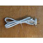 Шнур арм. вилкой L-2,2м белый ШВВП 2х0,75