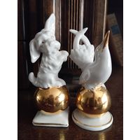 - Статуэтки СОБАЧКА и ПТИЧКА Германия 1950-ые