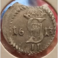 Сигизмунд Третий Ваза. 1613г. Двуденарий. Вильно. Аукцион с рубля без минимальный цены.