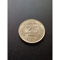 Турция 25 куруш 2020 г.