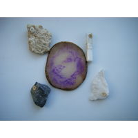 4 минерала из коллекции + бонус сувенир.