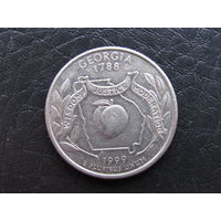 1\4 доллара,1999 Джорджия. США.