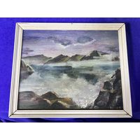 Картина пейзаж туман 1993