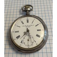 Часы карманные . Серебро 800 проба .  85 грамм . На ходу