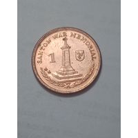 Остров Мэн 1 пенни 2007 года . АА