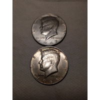 1/2 доллара  США 1965 и 1967 год