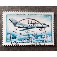 Марка Франция 1967 год Самолет