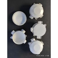 Коробка ОП 3-рожковая белая, 70x30, IP20