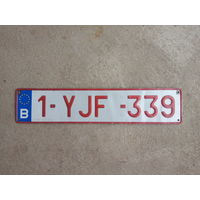 Номер автомобильный Бельгия