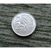 Werty71 Тринидад и Тобаго 25 центов 2009 Цветок Чакония