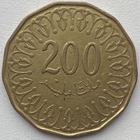 Тунис 200 миллимов 2013 г.