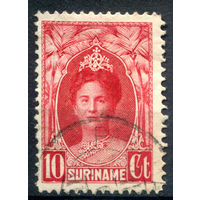 Нидерландские колонии - Суринам - 1923г. - 25 лет правления Вильгельмины, 10 с - 1 марка - гашёная [Mi 111]. #3-WB-99-A-1