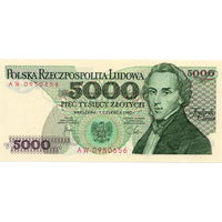 Польша, 5000 злотых, 1982 г., UNC