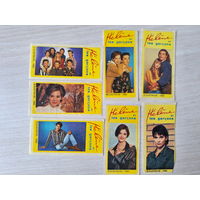 Вкладыш наклейка от жвачки Helene et les garcons Элен и ребята 1992 - семь штук