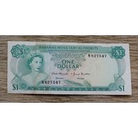 Werty71 Багамские острова 1 доллар 1968 банкнота Багамы