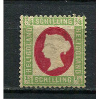 Остров Гельголанд - 1873 - Королева Виктория 1/4 S - [Mi.8f] - 1 марка. MH.  (Лот 16JJ)-TG2P35