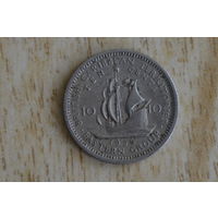 Восточные Карибы 10 центов 1956 с 1 руб