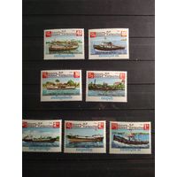 Камбоджа 1985 г. Корабли.