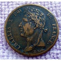 Французские колонии. 5 сантимов 1825 г.(Сан-Доминика. Мартиника. Гваделупа. И др.)