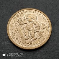 1 доллар 2025 г. Штат Техас.