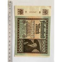 5000 марок 1922г. Берлин