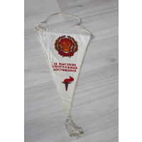 Вымпел, за высокие спортивные достижения.