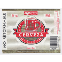 Этикетка пива Cerveza Испания 1л П726