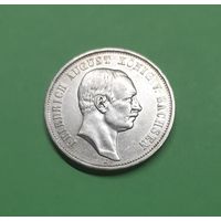 Германия. 3 марки. 1909 год. Саксония. Фридрих Август. Редкая! Серебро