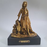 Старинная статуэтка. Бронза.Позолота. 19 век.