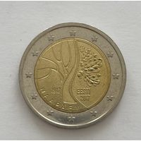 2 евро Эстония 2017 Дорога Эстонии к независимости