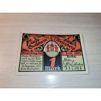 Нотгельд номиналом 1 марка , 1921 года, город Весенберг, Германия.