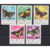 Иран 1974. Бабочки 5 марок (1682)